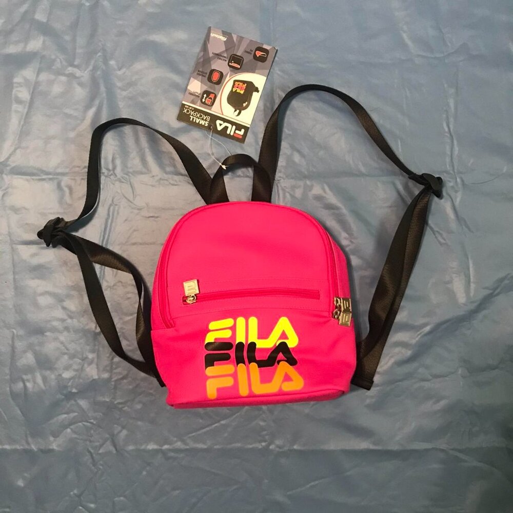 FILA Anita Pink Bright Logo Backpack, NWT brand new.